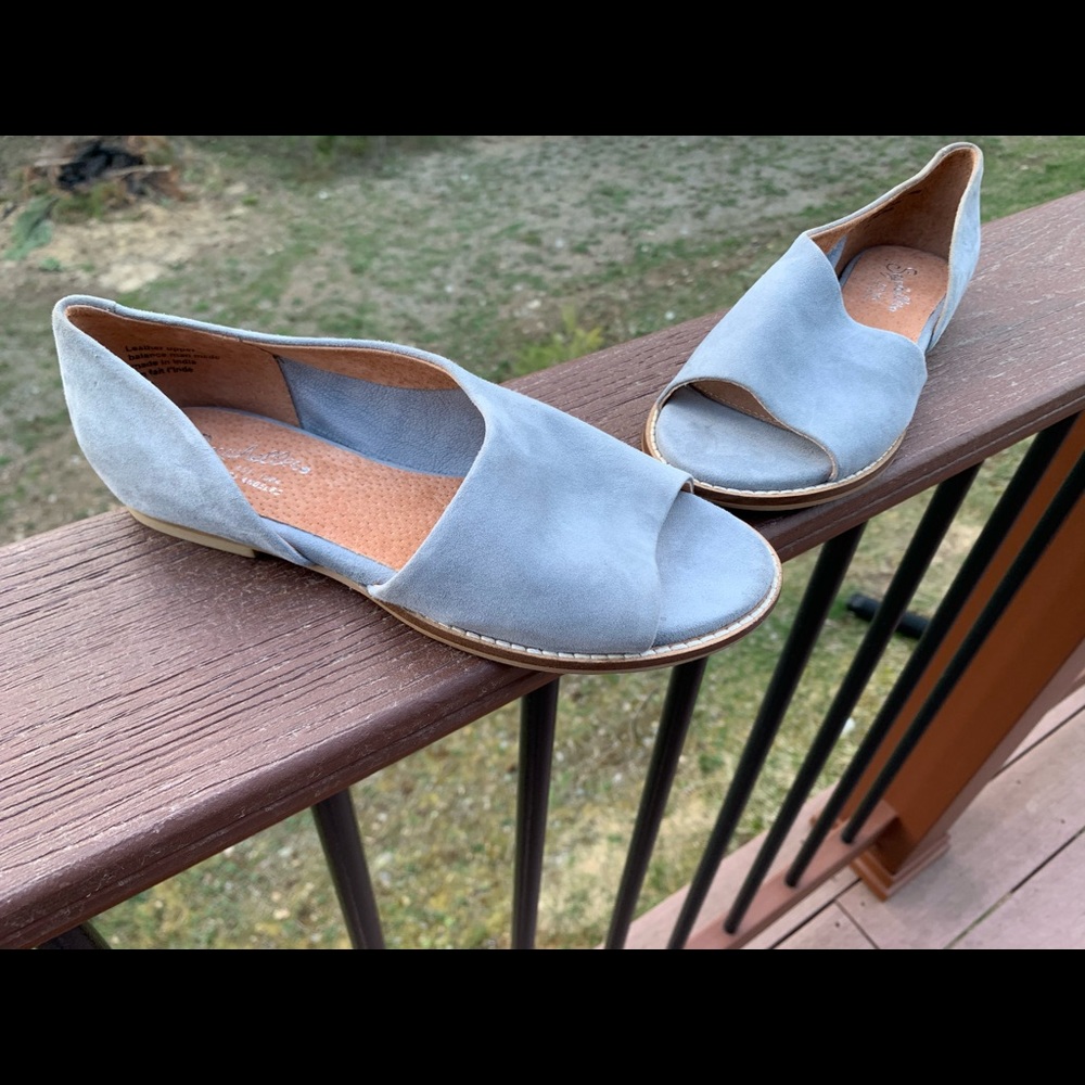 Grey slip on shoe